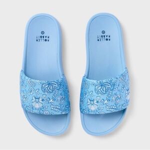 Roller Rabbit Kids Floral Blue Slides
